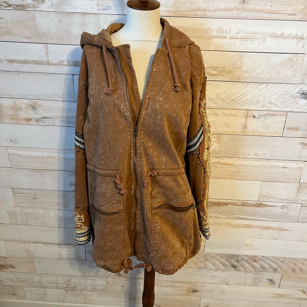 Free people size M Golden quills jacket - Picture 4 of 11